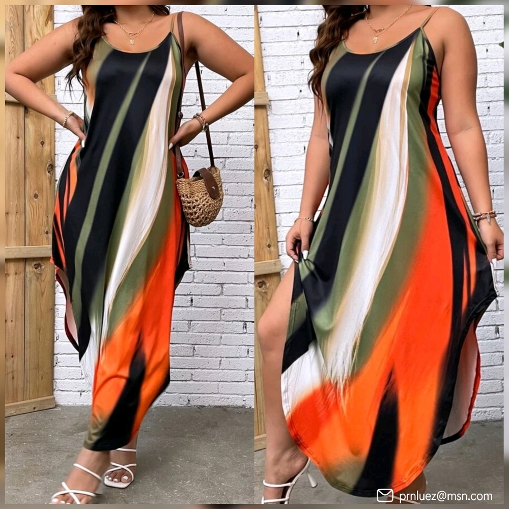 Shein Colorblocked Cami Dress - Picture 6 of 7